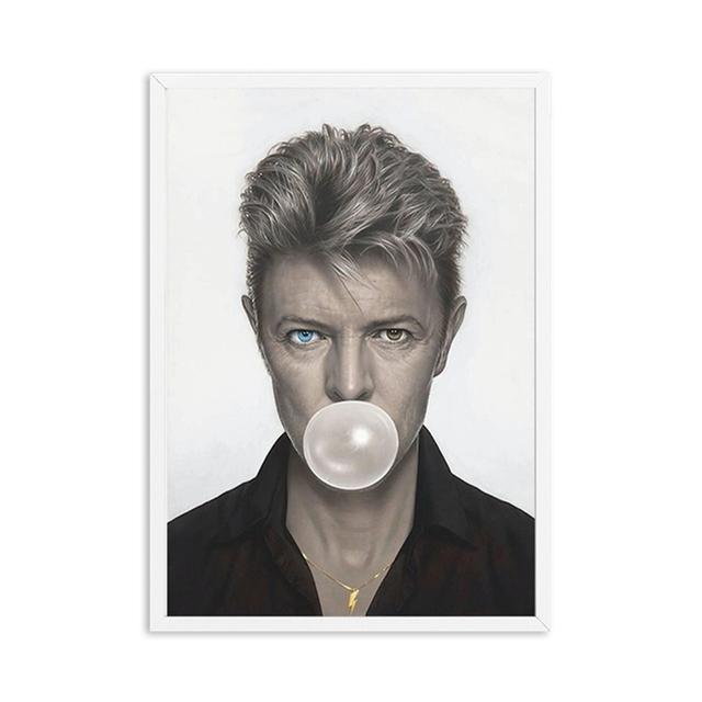 Bubble Gum Queen Wandkunstdruck, Elizabeth Bowie, nordisches Poster, Figur, Leinwand, Gemälde, Wandbilder für Wohnzimmer, modernes Dekor 60*90cm von Joom DACH