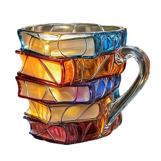 Buch Tasse Handbemalt Stapelbares Buch Kaffeetasse Einzigartiges Lehrer-Anerkennungsgeschenk 300ML A Buch Tasse Handbemalt Stapelbares Buch Kaffeetasse Einzigartiges Lehrer-Anerkennungsgeschenk 300ML A von Joom DACH