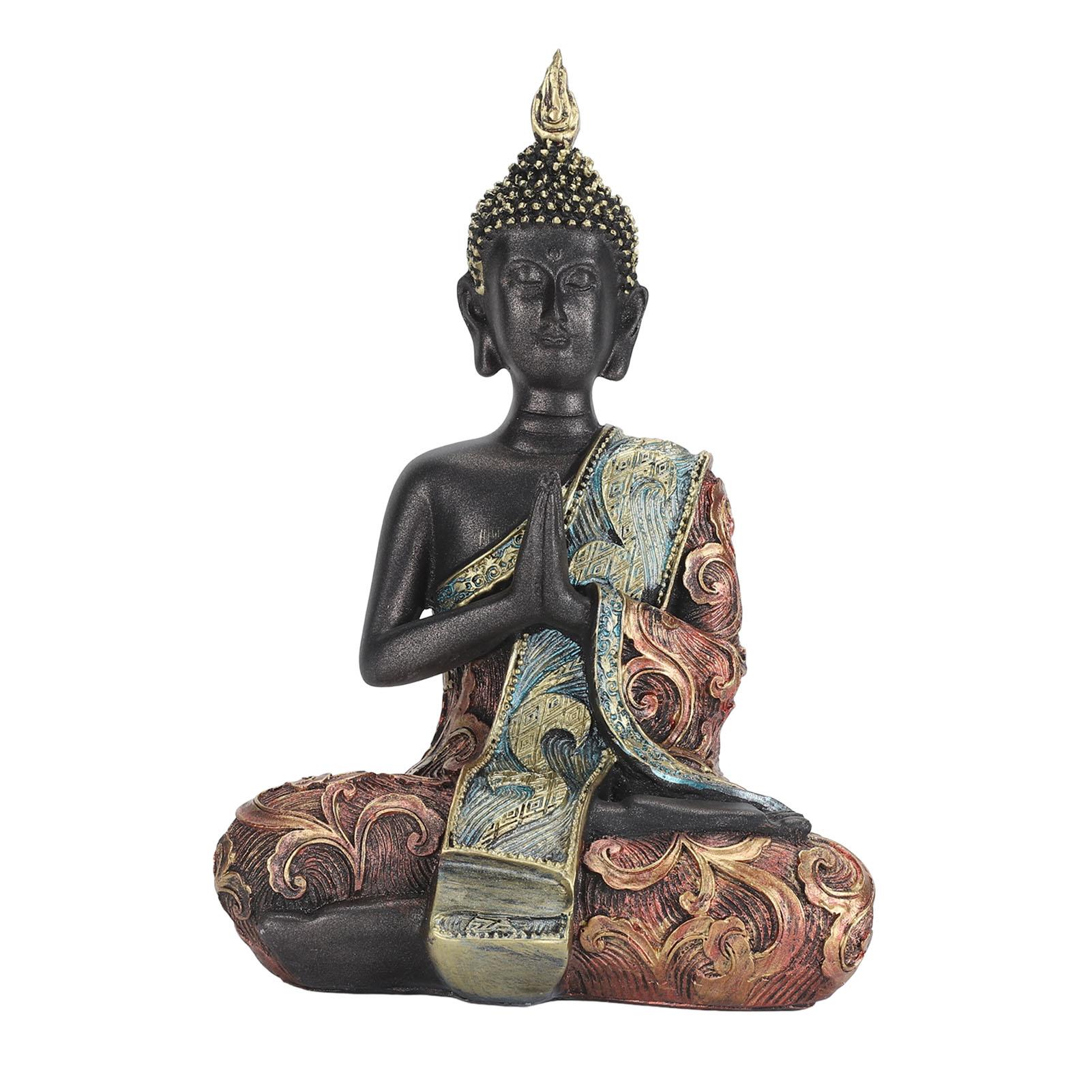Buddha-Statue aus Kunstharz, vielseitige dekorative Meditationsbuddha, Buddha-Dekoration für den Innenbereich von Joom DACH