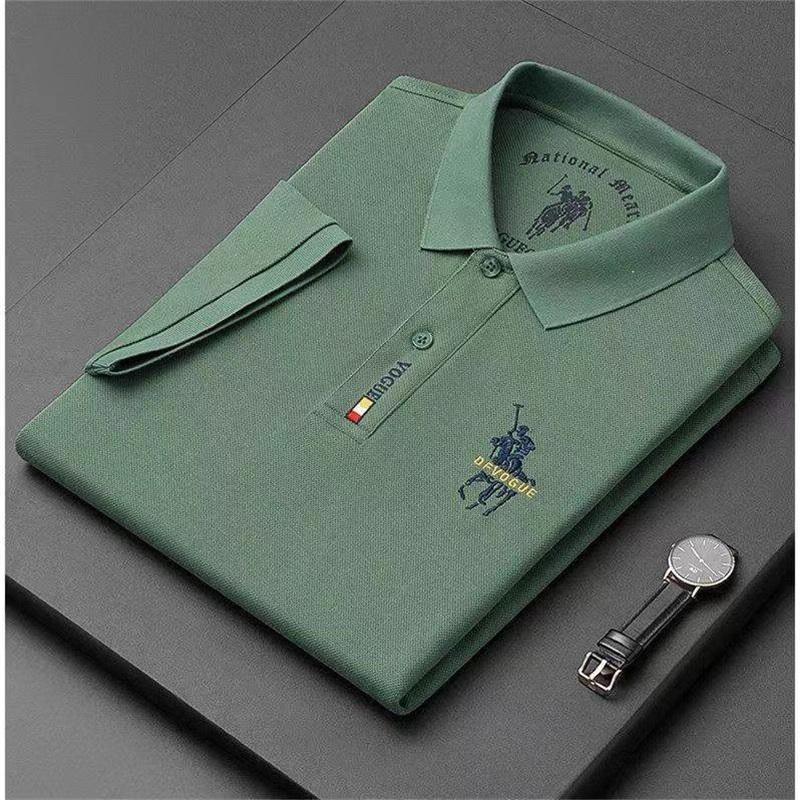 Bügelfreies Business Casual Poloshirt mit Stickerei für Herren XXL grün Bügelfreies Business Casual Poloshirt mit Stickerei für Herren XXL grün von Joom DACH
