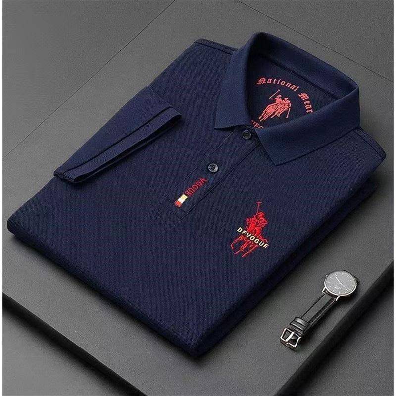 Bügelfreies Business Casual Poloshirt mit Stickerei für Herren XXL dunkelblaue Bügelfreies Business Casual Poloshirt mit Stickerei für Herren XXL dunkelblaue von Joom DACH