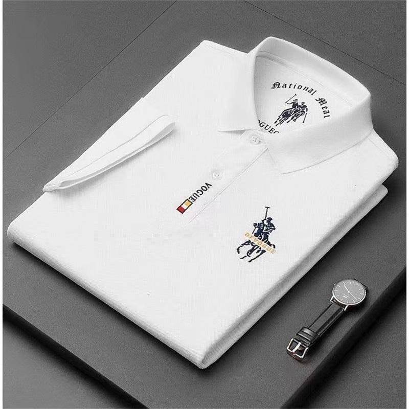 Bügelfreies Business Casual Poloshirt mit Stickerei für Herren XXXL weiß von Joom DACH