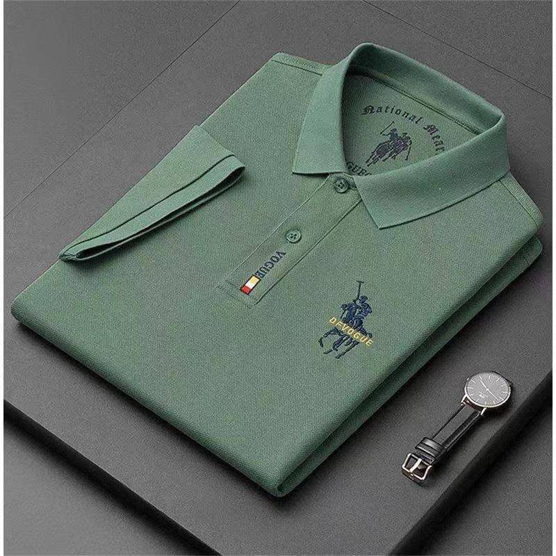 Bügelfreies Business Casual Poloshirt mit Stickerei für Herren XXXL grün von Joom DACH