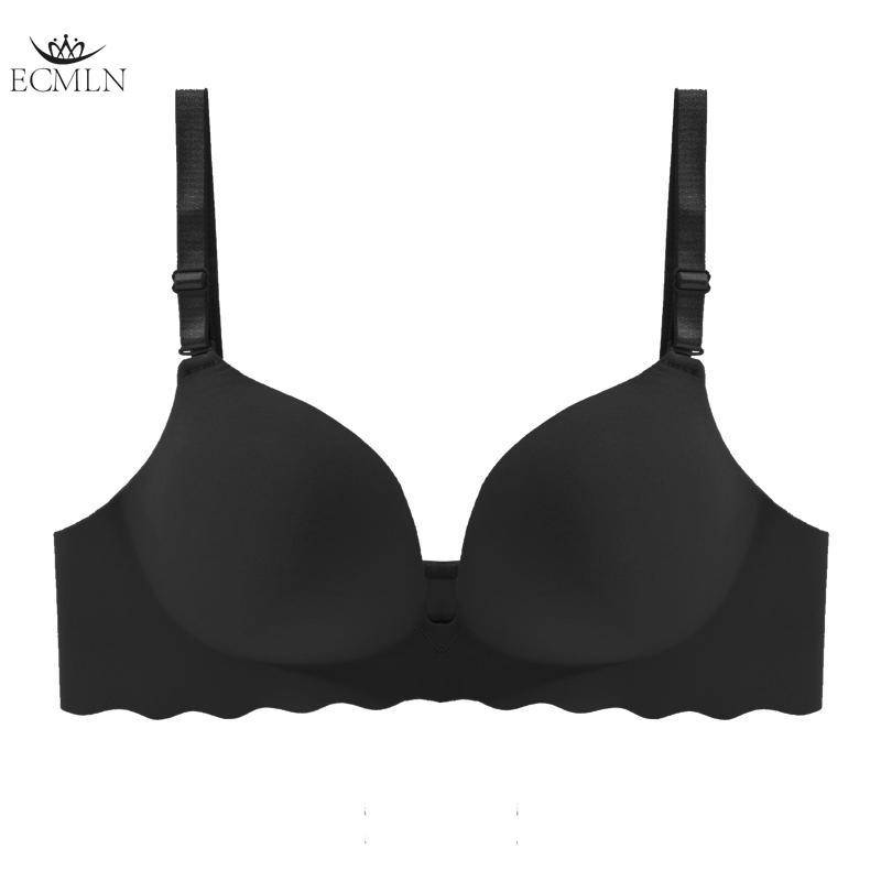 Bügellose kabellose BHs für Damen Vollschalen-Bralette Nahtloser Schlaf-BH 38/85BC schwarz von Joom DACH