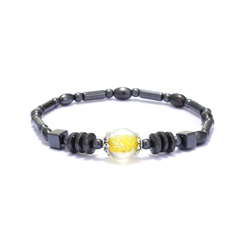 Bunte Hämatit-Energie-Magnete-Armband-Fußkettchen-Frauen-bunter Stein-Magnettherapie-Gesundheitswesen-Armband-Charme-Schmuck style6 von Joom DACH