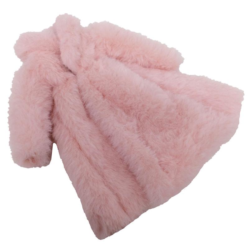 Bunte Mode Mini flauschige Kleidung Pelzmantel süße Kleidung für 30 cm Puppe Kinder verkleiden Spielzeug Mädchen Geschenke rosa von Joom DACH