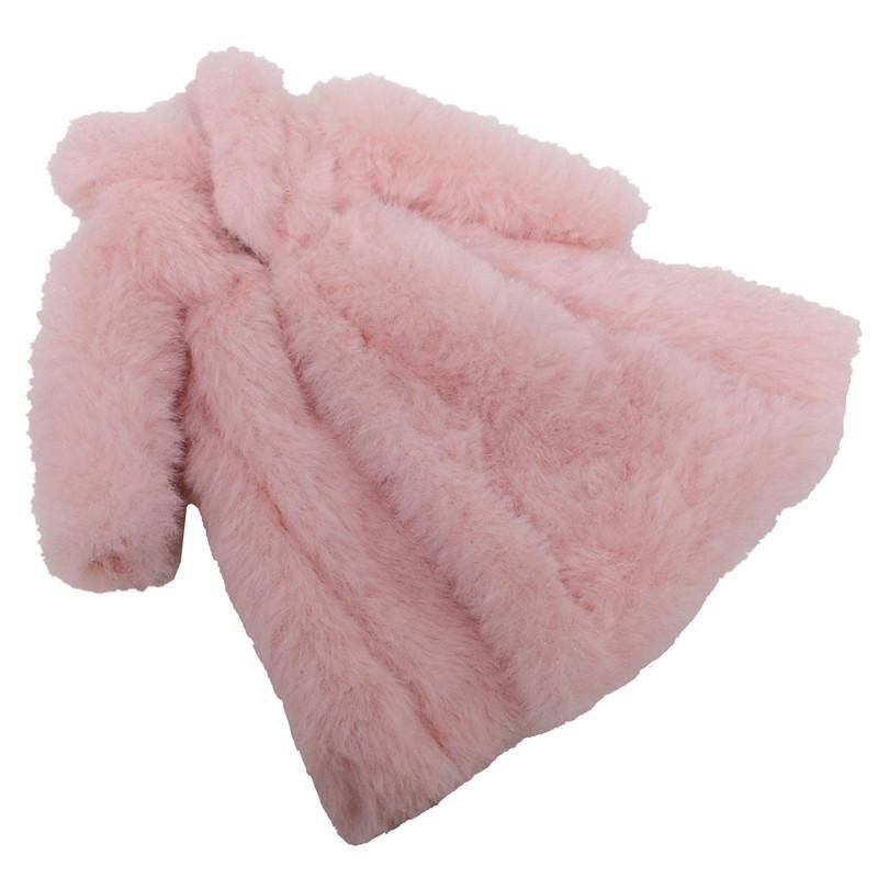 Bunte Mode Mini flauschige Kleidung Pelzmantel süße Kleidung für 30 cm Puppe Kinder verkleiden Spielzeug Mädchen Geschenke rosa von Joom DACH