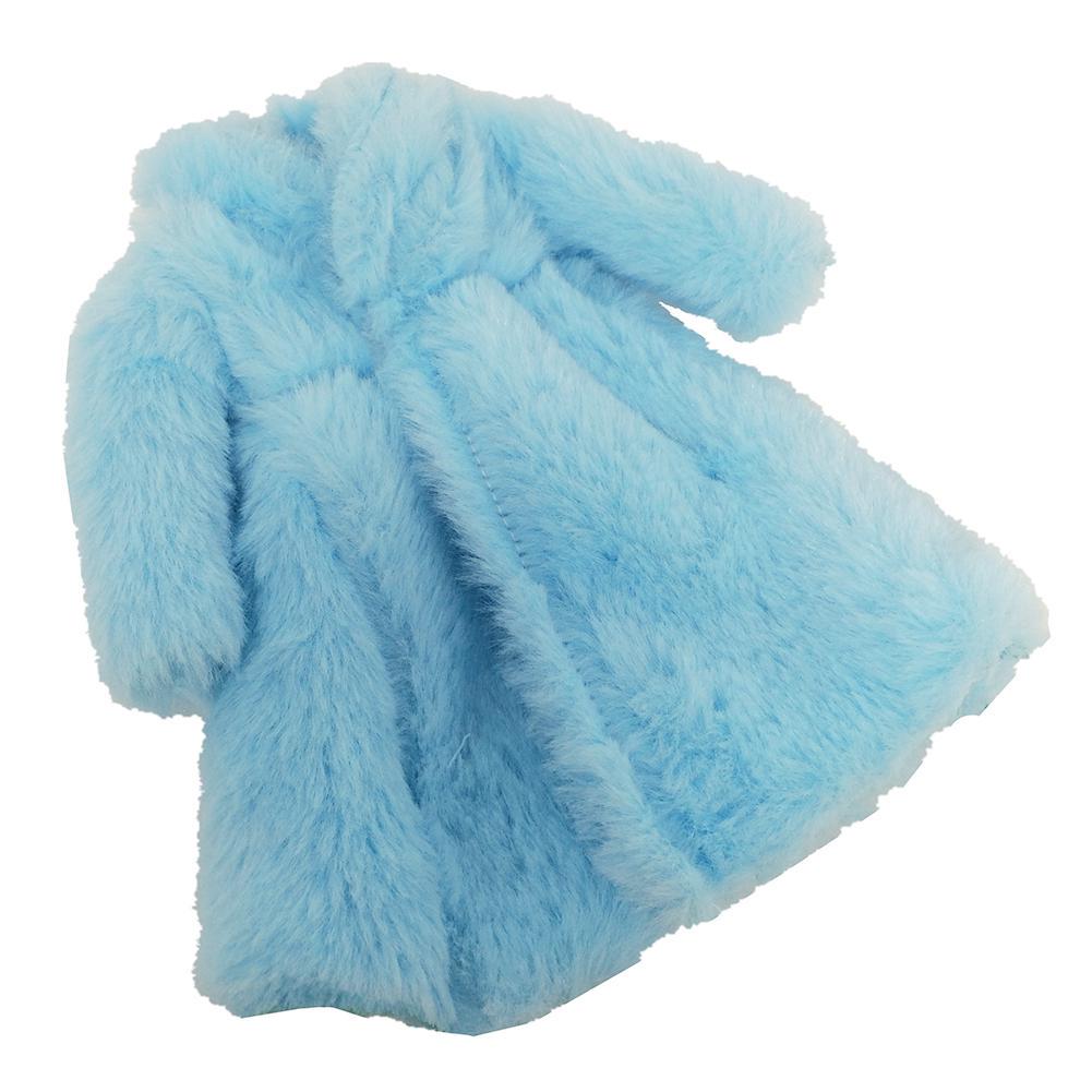 Bunte Mode Mini flauschige Kleidung Pelzmantel süße Kleidung für 30 cm Puppe Kinder verkleiden Spielzeug Mädchen Geschenke blau von Joom DACH