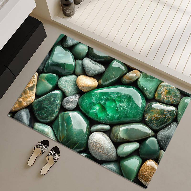 Bunte Stein 3D Matte Für Badezimmer Mode Boden Toilette Teppiche Schlafzimmer Weicher Teppich Küchenteppich 40x60cm von Joom DACH