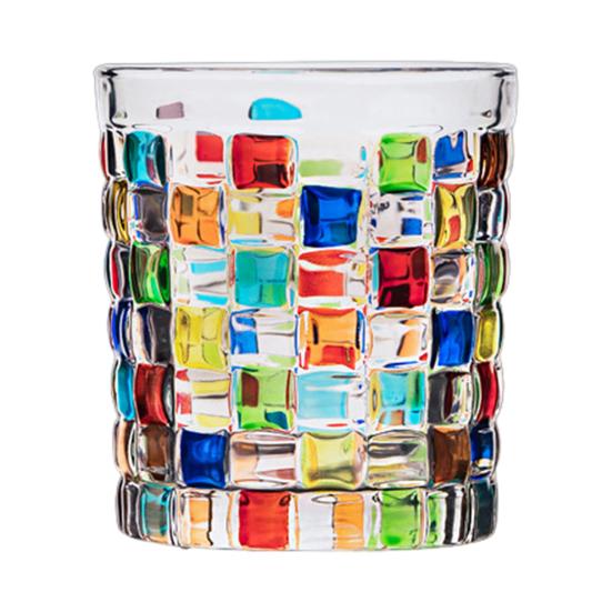 Bunte handbemalte Whiskygläser Gothic Rock Stil Weinglas Schillerndes farbiges Soda-Kalk-Glasgeschirr D von Joom DACH