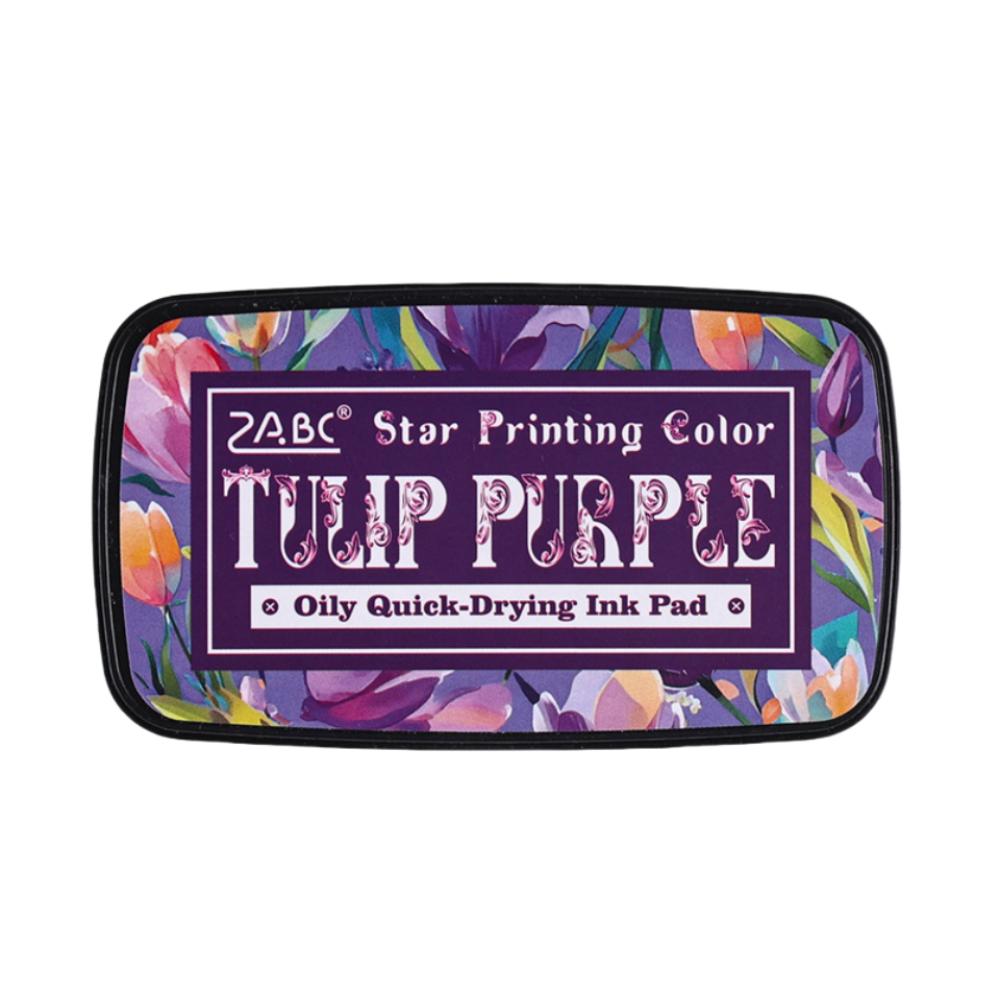 Bunter Selbstfärbestempel Einfach zu bedienen Stempelkissen Neue Schülermaterialien für Planerstempel Scrapbook violett von Joom DACH