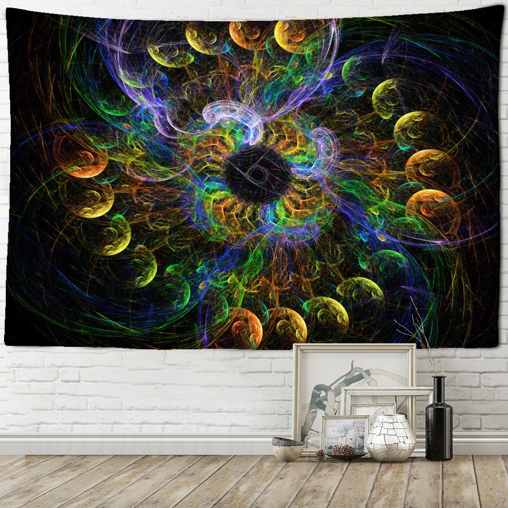 Bunter Sternenhimmel Mandala Wandteppich Wandbehang Böhmischer Stil Psychedelische Hexerei Kunst Wohnkultur 400x220cm von Joom DACH
