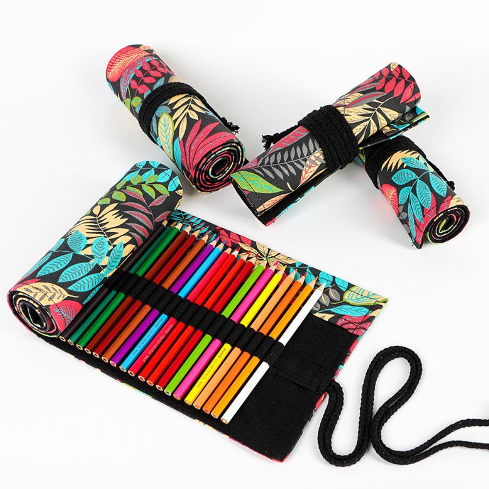 Buntes Federmäppchen aus Stoff, Schreibwaren-Organizer, 12/24/36/48/72 Löcher, Roll-Up-Stiftvorhang, Canvas, Make-up-Wrap-Halter 12 holes Buntes Federmäppchen aus Stoff, Schreibwaren-Organizer, 12/24/36/48/72 Löcher, Roll-Up-Stiftvorhang, Canvas, Make-up-Wrap-Halter 12 holes von Joom DACH