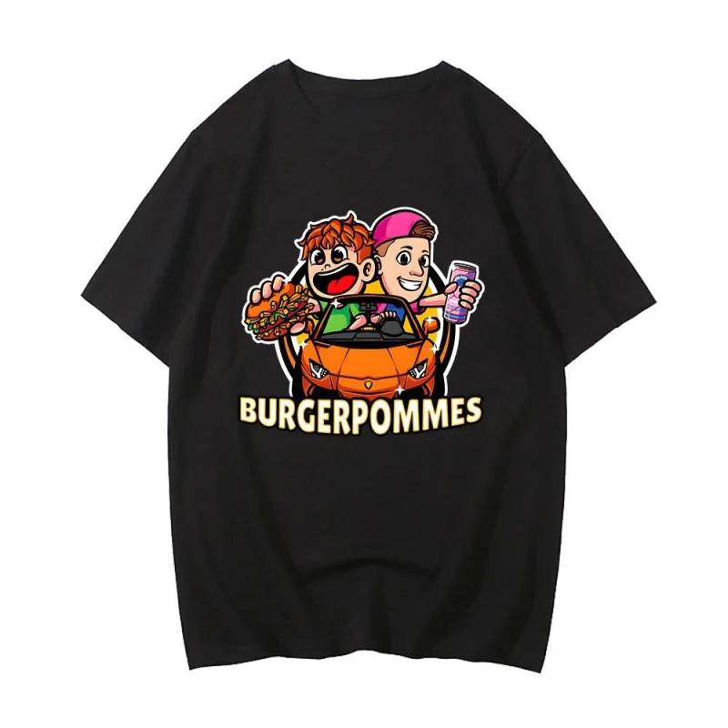 Burgerpommes 2 LukasBurger T-Shirts Cartoon Grafikdruck T-Shirt Marvin Vlogt ICrimax T-Shirt Baumwolle Männer Frauen Tees Unisex S Burgerpommes 2 LukasBurger T-Shirts Cartoon Grafikdruck T-Shirt Marvin Vlogt ICrimax T-Shirt Baumwolle Männer Frauen Tees Unisex S von Joom DACH