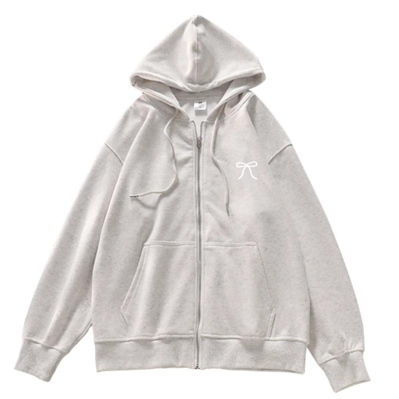 Burgunderfarbener Strickcardigan mit Reißverschluss und Kapuze für Damen im Herbst und Winter, neues lockeres lässiges Oberteil, Jacke M von Joom DACH