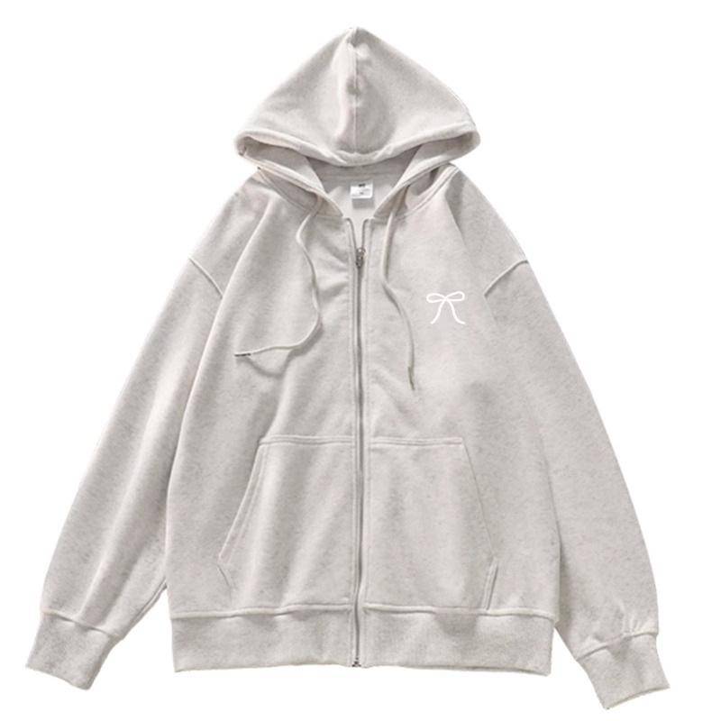 Burgunderfarbener Strickcardigan mit Reißverschluss und Kapuze für Damen im Herbst und Winter, neues lockeres lässiges Oberteil, Jacke M von Joom DACH