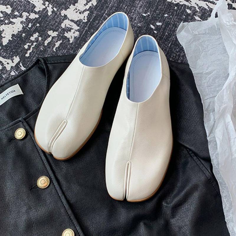 Burst Silver Tabi Schuhe Damen Split Toe Flats Frühling Weiche Slipper Damen Slip-On Slides 40 von Joom DACH