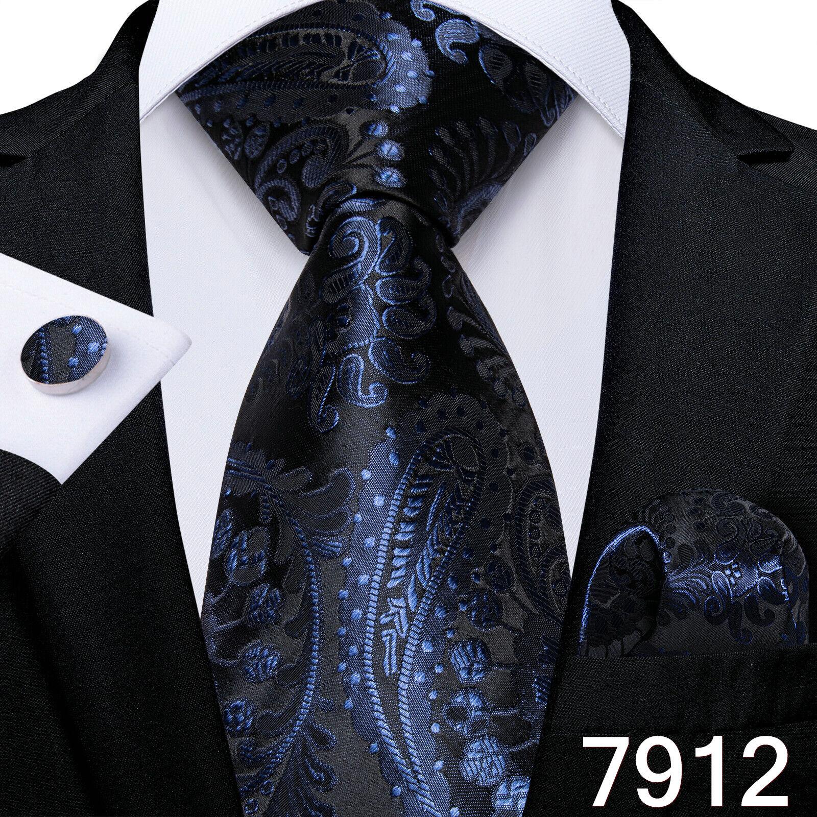 Business-Krawatte für Herren, karierte Krawatten, formelle Seidenkrawatte, handliches Manschettenknopf-Set für Männer, formelle Krawatte Dibangu N-7912 von Joom DACH