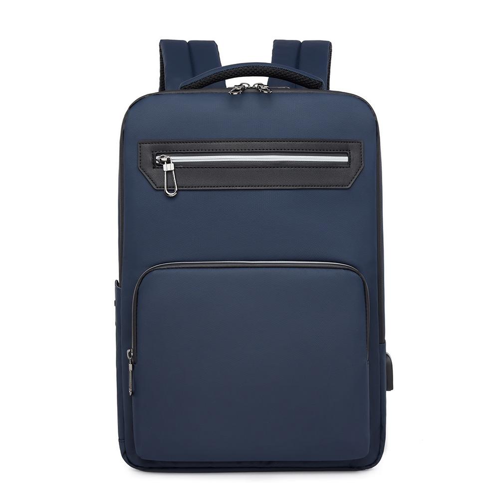 Business-Rucksack für Herren Computer-Rucksack zur Erweiterung Rucksack mit großem Fassungsvermögen Reise Einfache Schultern blau von Joom DACH