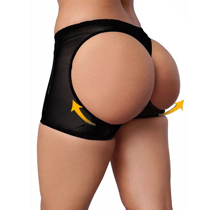 Butt Lifter Höschen Shorts Butt Lift Unterwäsche Body Shaper Slip Frauen Ass Push Up Panty Gesäß Offene Hüfte Booty S schwarz von Joom DACH