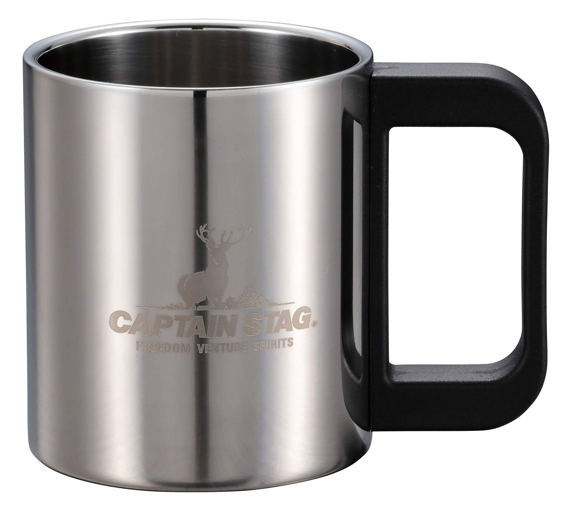 CAPTAIN STAG Outdoor-Tasse, Becher, Trinkglas, 250 ml, doppelter Edelstahl, hohl, doppelte Struktur, Edelstahl, NEU, Malay UH-2008 von Joom DACH
