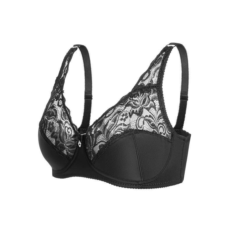 CD-Cup große Größe Frauen BH Spitze aushöhlen Unterwäsche Sexy ultradünne transparente Büstenhalter 95D schwarz von Joom DACH