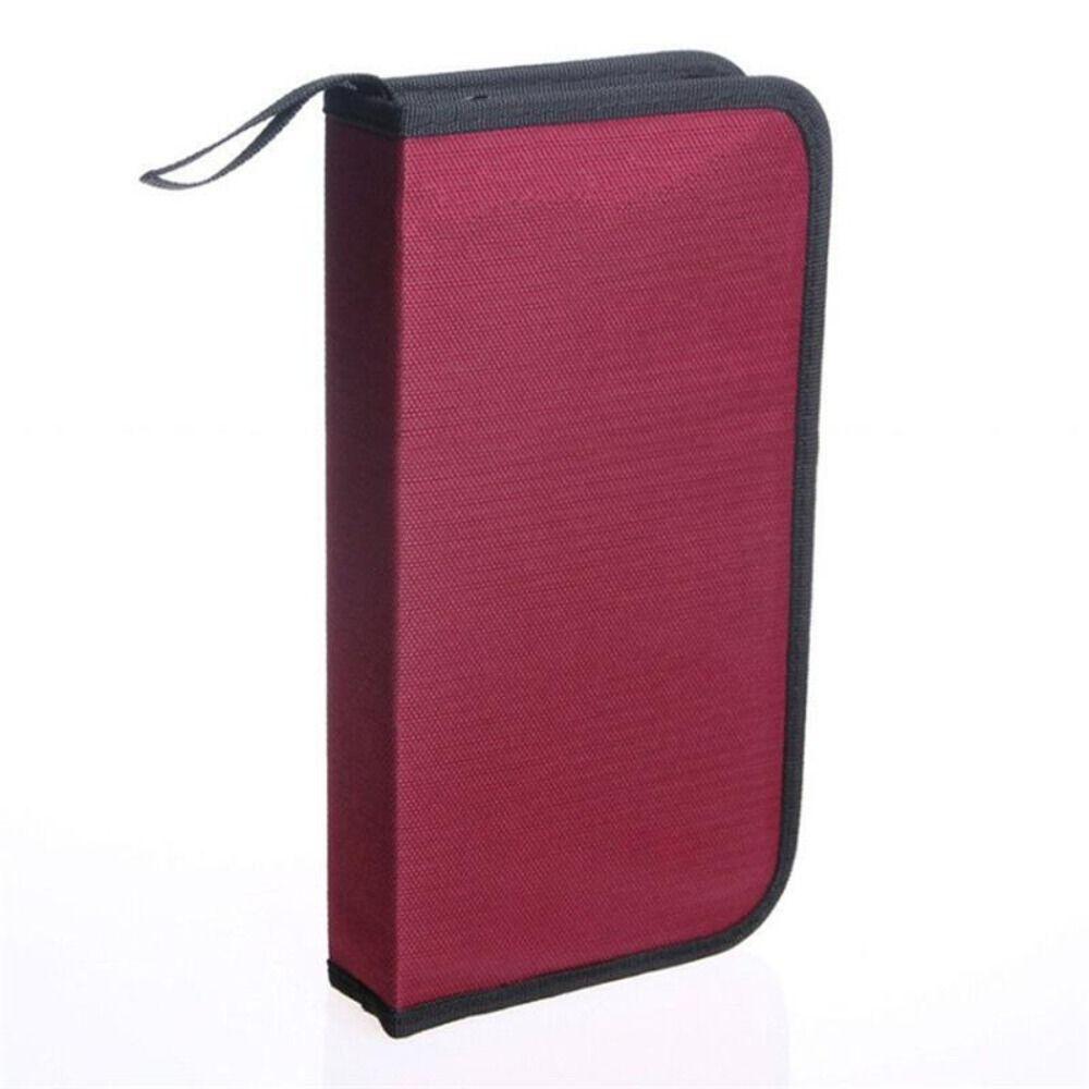 CD-Schutz, CD-Tasche, 80 Hüllen, Disc-DVD-Tragetasche, nützliche CD-DVD-Aufbewahrungstasche, Geschenk für CD-Enthusiasten rot von Joom DACH