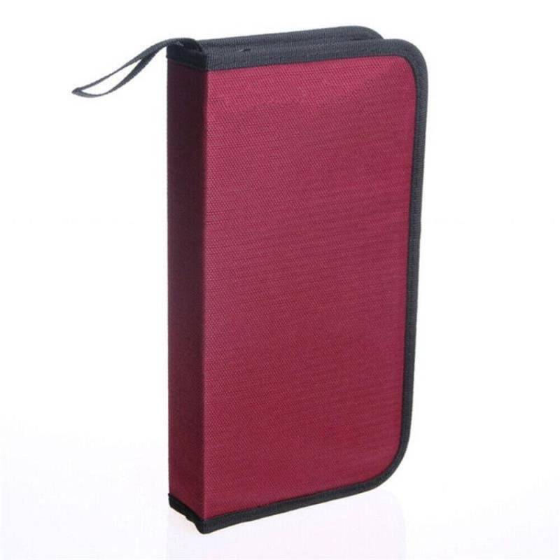 CD-Schutz, CD-Tasche, 80 Hüllen, Disc-DVD-Tragetasche, nützliche CD-DVD-Aufbewahrungstasche, Geschenk für CD-Enthusiasten rot von Joom DACH