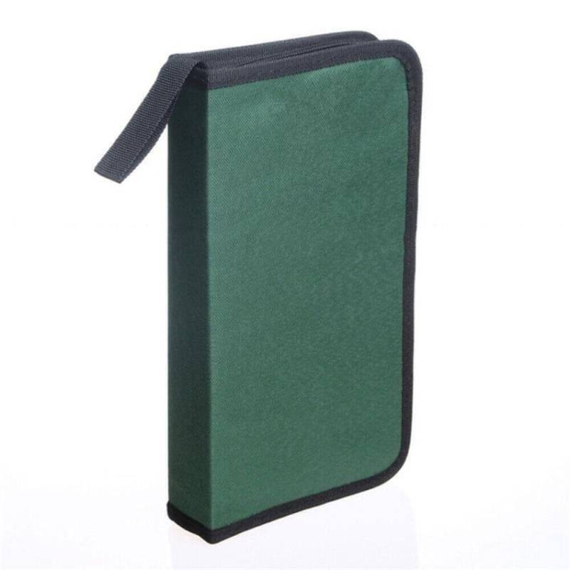 CD-Schutz, CD-Tasche, 80 Hüllen, Disc-DVD-Tragetasche, nützliche CD-DVD-Aufbewahrungstasche, Geschenk für CD-Enthusiasten grün von Joom DACH