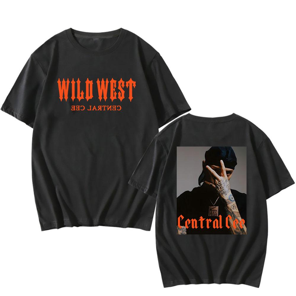 CENTRAL CEE Wild West Album T-Shirts Rapper Grafik Hip Hop Streetwear Sommermode Baumwolle T-Shirts Männer Frauen Kleidung XXL schwarz CENTRAL CEE Wild West Album T-Shirts Rapper Grafik Hip Hop Streetwear Sommermode Baumwolle T-Shirts Männer Frauen Kleidung XXL schwarz von Joom DACH