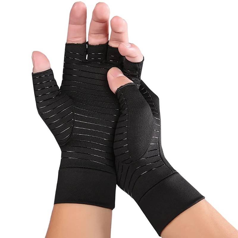 CHROME CRANE Handschuhe Fingerlose Handschuhe Computer PC Kompressionsunterstützung Tablet TB015 Herren (Schwarz, M) schwarz von Joom DACH