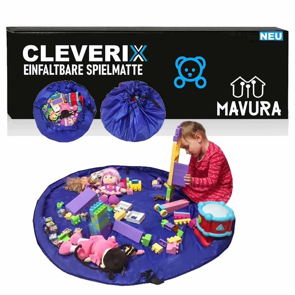 CLEVERIX Spielunterlage Spielmatte Spielsack Spielteppich Aufräumsack faltbar CLEVERIX Spielunterlage Spielmatte Spielsack Spielteppich Aufräumsack faltbar von Joom DACH