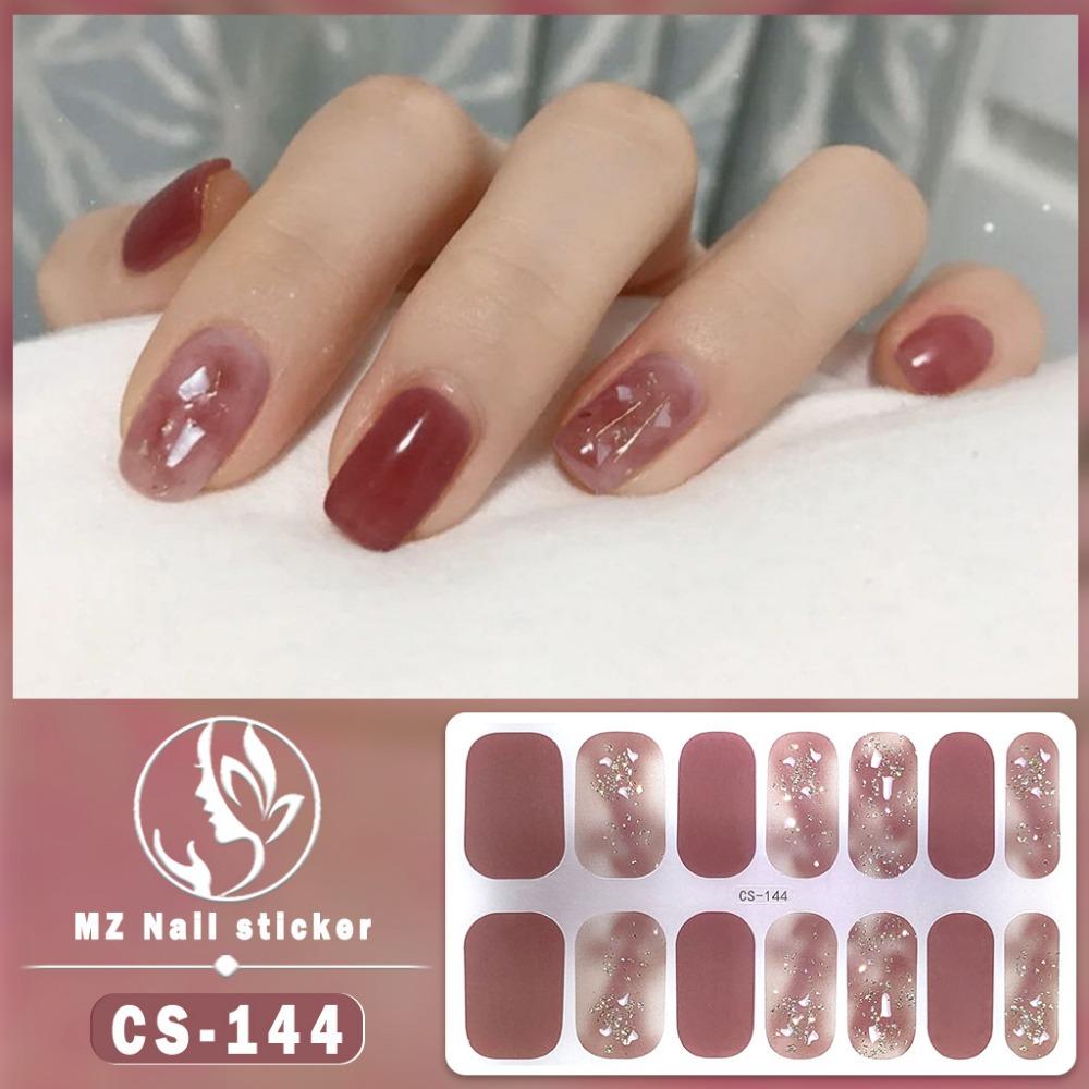 CS wasserdichtes No-Bake Gel-Nagellack-Folie Vollsticker Kontrastfarbe Tigerkopf Nailart-Folienpapier Nagel-Folienpapier Patch von Joom DACH