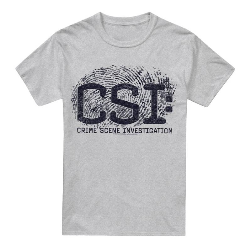 CSI Herren T-Shirt mit Distressed-Logo S von Joom DACH