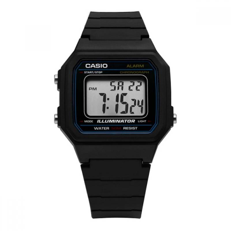 CaSio W 217h 1avdf W 217h 1a Digitale quadratische Vintage-Retro-Herren-PU-Uhr W-217H-1AVDF von Joom DACH