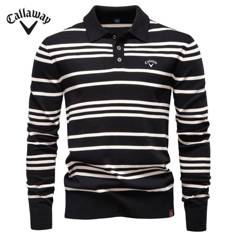 Callaway 2025 Herbst/Winter Stickerei Neuer Großer Kragen Herren Gestreifter Pullover Polokragen Strickpullover Herren XXL Callaway 2025 Herbst/Winter Stickerei Neuer Großer Kragen Herren Gestreifter Pullover Polokragen Strickpullover Herren XXL von Joom DACH
