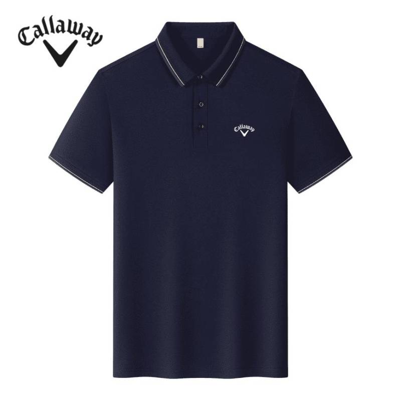 Callaway 2025 Sommer Herren- und Damen-Besticktes Business Casual Poloshirt Ice Ion Fiber Golf Schnelltrocknendes Poloshirt 2XL navy blau von Joom DACH