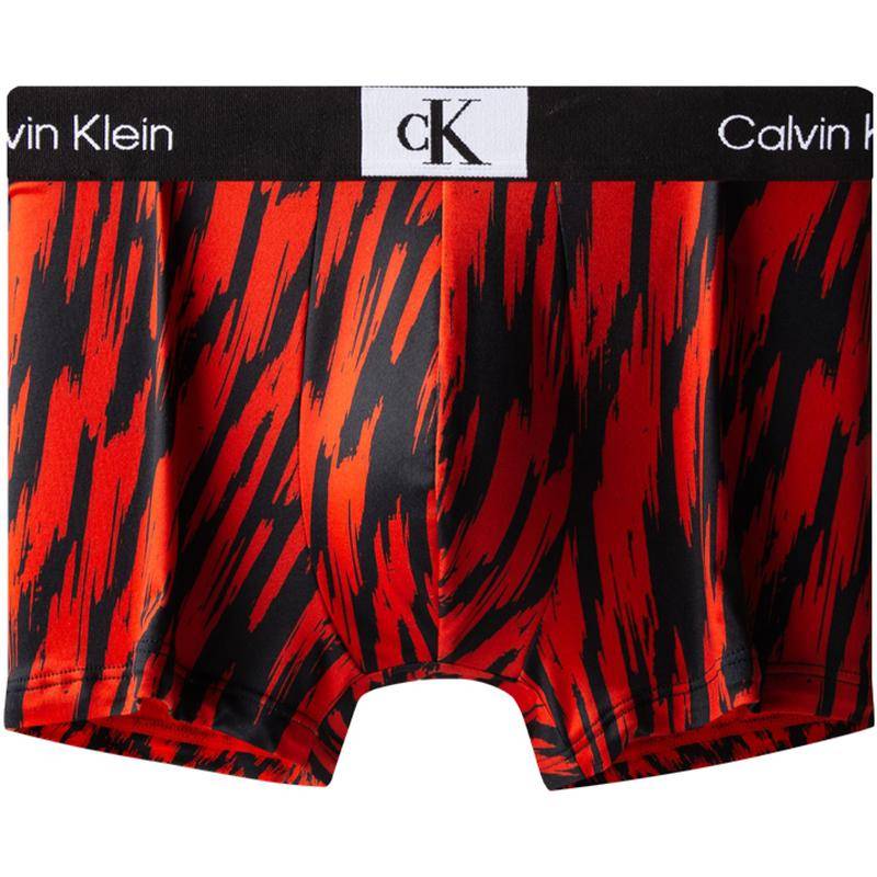 Calvin Klein CK96 Serie Kleine Quadratische Schrift Anti-Klemmen Hüft-Boxershorts Herren Unterwäsche Erröten-Rot NB3406ACN M von Joom DACH