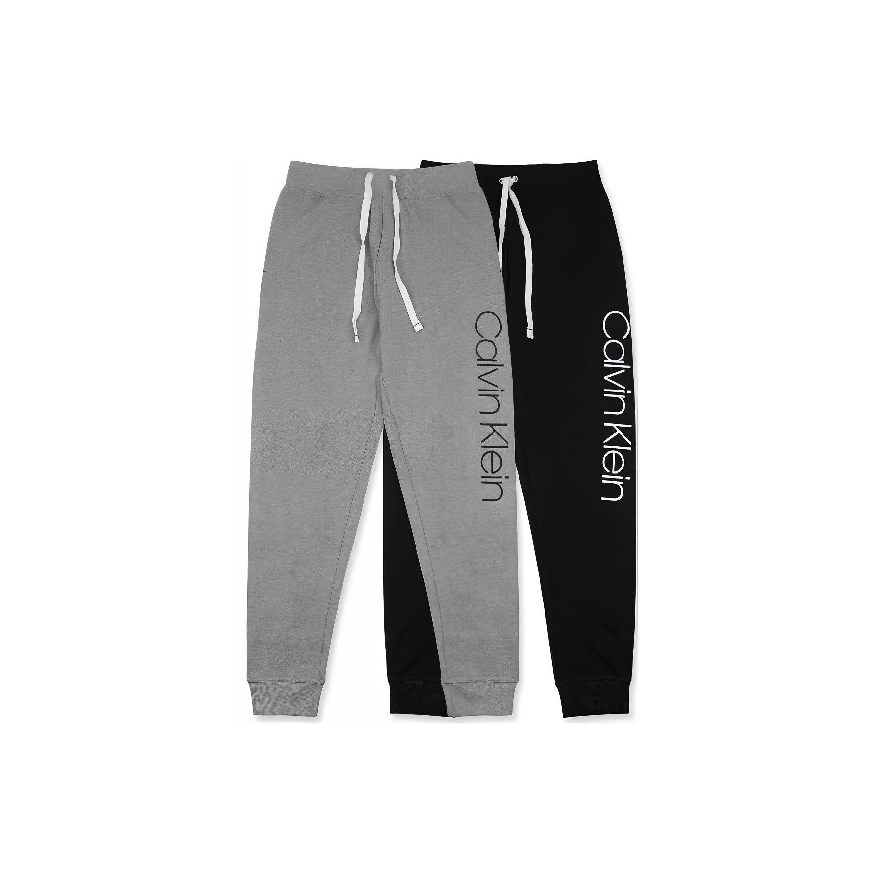 Calvin Klein Ck Buchstaben Logo Print Kordelzug Bündchen Strick Jogginghose 2-teiliges Set Damen Unterteile QP2074S-030 M von Joom DACH