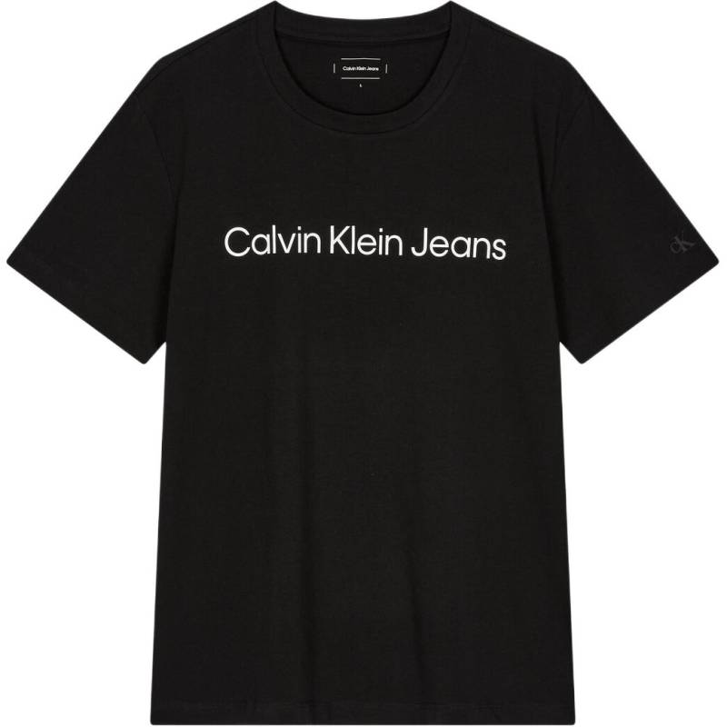 Calvin Klein Jeans Bequemes Lässiges Rundhals Kurzarm T-Shirt Herren Tops Schwarz J326954-BEH L von Joom DACH