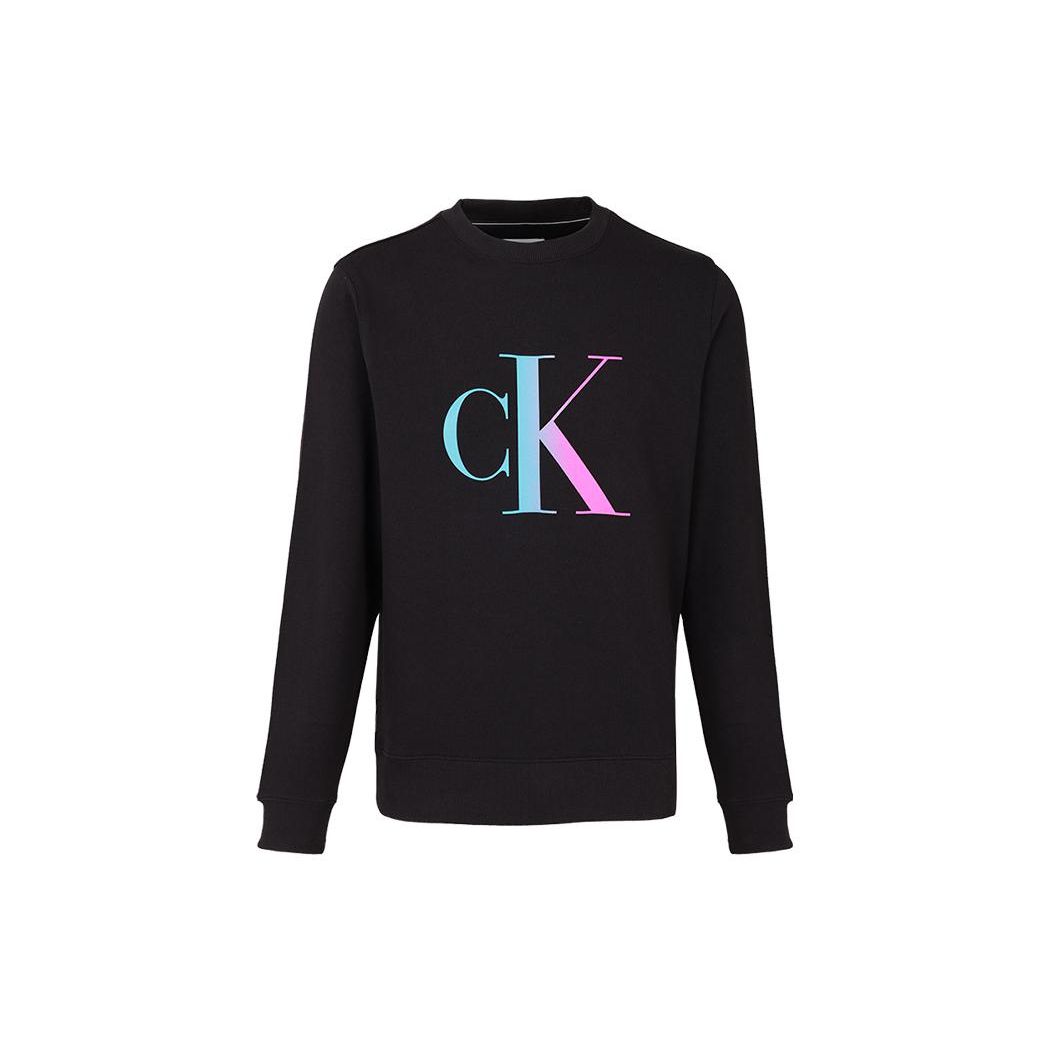 Calvin Klein Logo Grafik Rundhals-Sweatshirt Herren Sweatshirt Schwarz J30J320841-BEH L von Joom DACH