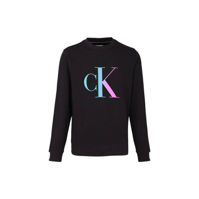 Calvin Klein Logo Grafik Rundhals-Sweatshirt Herren Sweatshirt Schwarz J30J320841-BEH L von Joom DACH