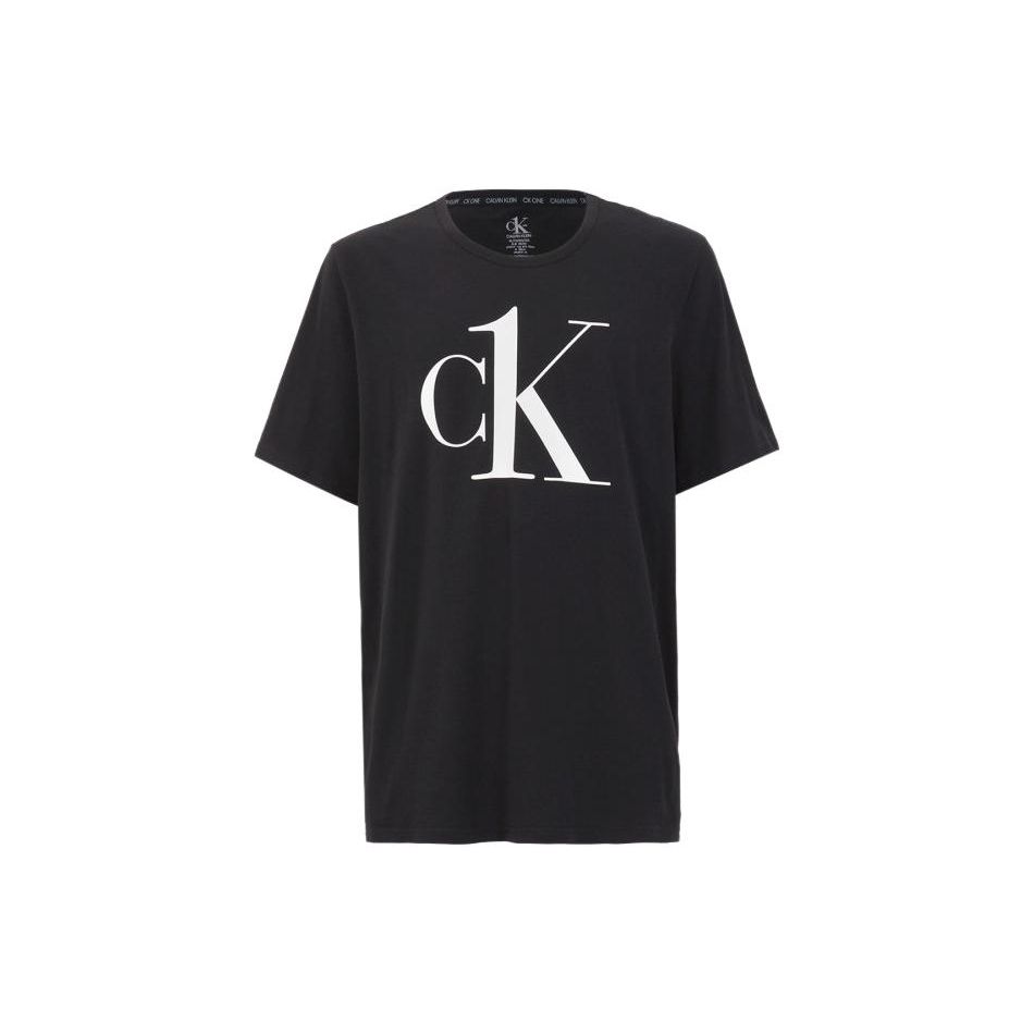 Calvin Klein Ss22 T-Shirt mit Buchstabenprint, Kurzarm, Herren-T-Shirts, Schwarz, NM1903E3WXSSCN L von Joom DACH