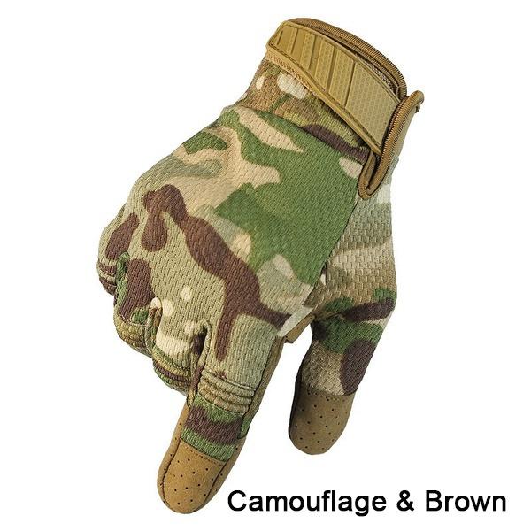 Camouflage Military Armee Taktische Handschuhe Männer Outdoor Klettern Jagd Kampf Reiten Voll Finger Handschuhe Fäustlinge M von Joom DACH