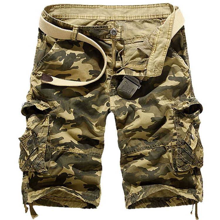 Camouflage Shorts Herren Militär Armee Hose Sommer Casual Freizeit Shorts 36 gelb von Joom DACH