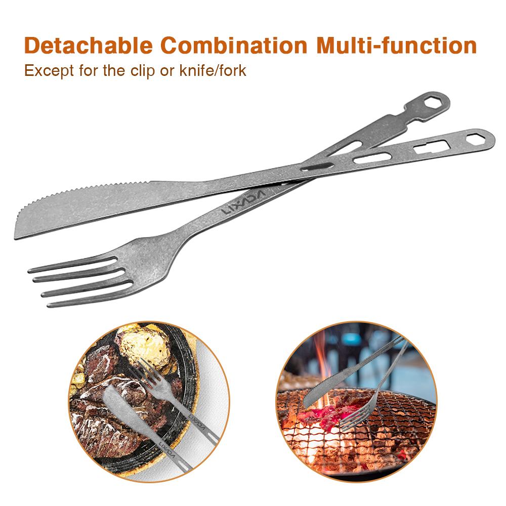 Camping Besteck Set Pure Ti Multifunktions Clip Abnehmbare Kombination messer/gabel Gesunde silber Camping Besteck Set Pure Ti Multifunktions Clip Abnehmbare Kombination messer/gabel Gesunde silber von Joom DACH