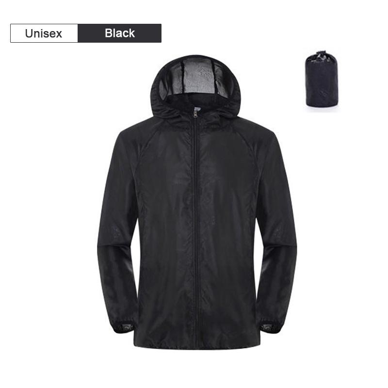 Camping Regenmantel Herren Damen Windjacke Damen Herren Wasserdichte Jacke Sonnenschutz Kleidung Angeln Regen Windbreaker Jacke Herren 3XL von Joom DACH