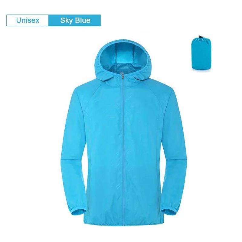 Camping Regenmantel Herren Damen Windjacke Damen Herren Wasserdichte Jacke Sonnenschutz Kleidung Angeln Regen Windbreaker Jacke Herren L von Joom DACH