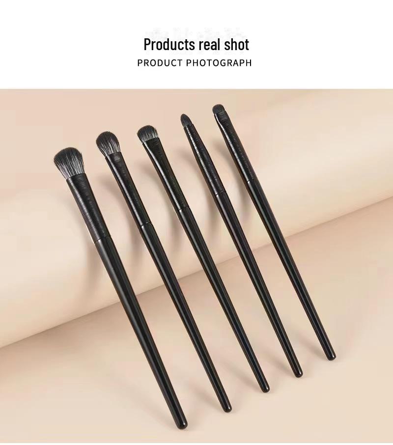 Cangzhou 6-teiliges Lidschattenpinsel-Set: Weiches Haar für Augen-Make-up, Verwischen, Eyeliner und Detailarbeiten. Eyeshadow Brush Set, 5 Pieces von Joom DACH