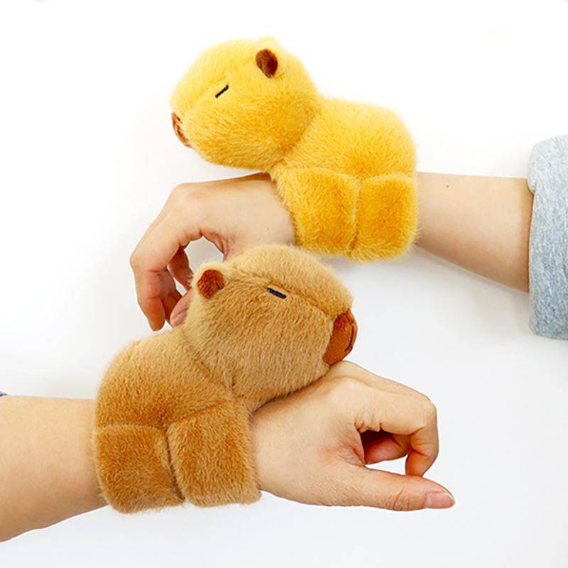 Capybara Clap Circle Spielzeug Slap Snap Wrap Armband Armband Capybara Plüsch Handring Spaß Pop Kreise Kinder Weihnachtsgeschenk A5 von Joom DACH